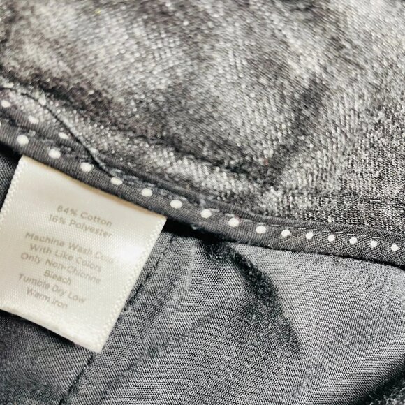 Talbots Womens Black Dark Wash Stretch Flared Leg Denim Jeans Plus Size 20W - Picture 4 of 9